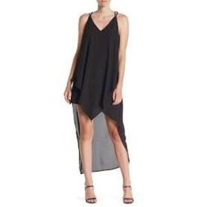 One One Six High-Low Chiffon Dress size Small in Black - NEW